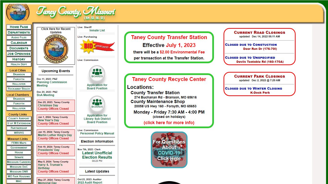 Sheriff's Office - Taney County, MO